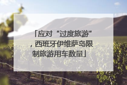 应对“过度旅游”，西班牙伊维萨岛限制旅游用车数量